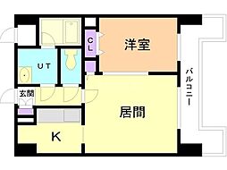 RESIDIASAPPORO-EKIMAE 1LDKの間取図画像