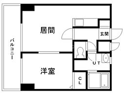 レノンテラーザ6-3 1LDKの間取図画像