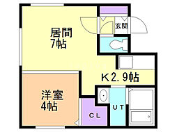 PRINCEHOMESS517 1LDKの間取図画像