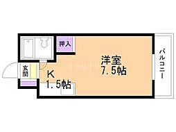 ベストール南大通 1Kの間取図画像