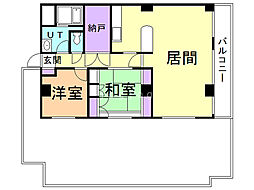 ヴァンヴェール医大前 2SLDKの間取図画像