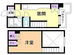 サンシャイン・シティー21 1LDKの間取図画像