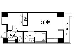 エナコート知事公館前 1LDKの間取図画像