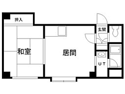 エスペランス 1LDKの間取図画像
