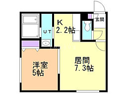 リッツグランデ大通り 1LDKの間取図画像