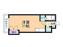 ロ・フランセ・宮の森 ワンルームの間取図画像