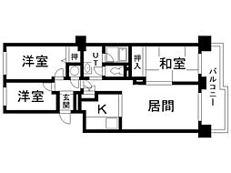 コープ野村山鼻 3LDKの間取図画像