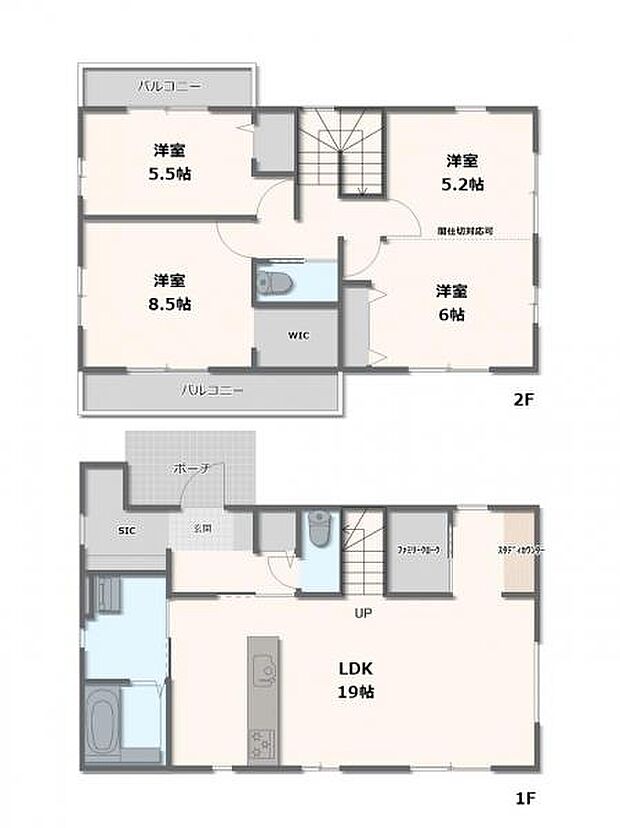 1号棟・3LDK〜4LDK 