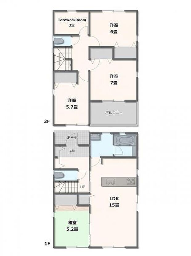 1号棟・4LDK+テレワークルーム