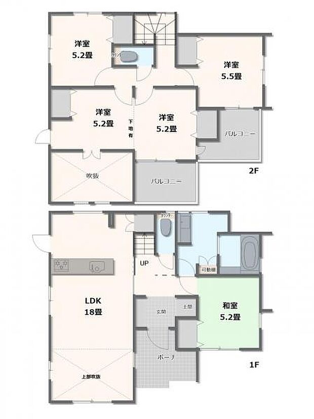 1号棟・4LDK～5LDK