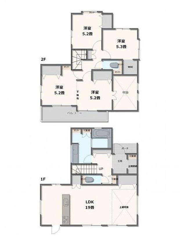 2号棟・3LDK~4LDK+WIC