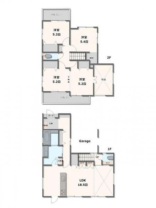 1号棟・3LDK~4LDK+WIC