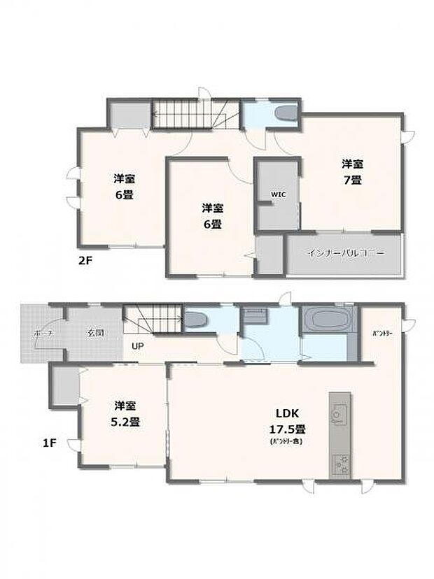 A号棟・4LDK+パントリー+WIC