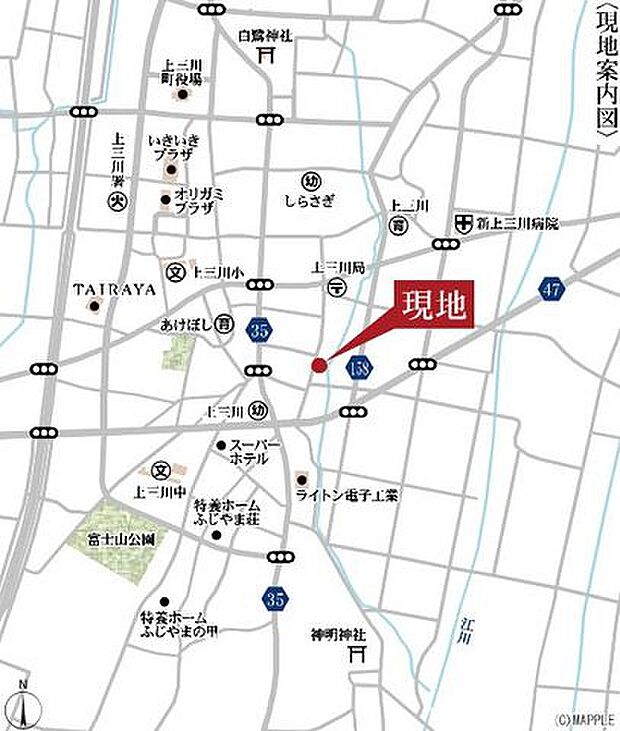 現地案内図