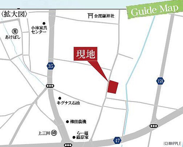 現地案内図・拡大