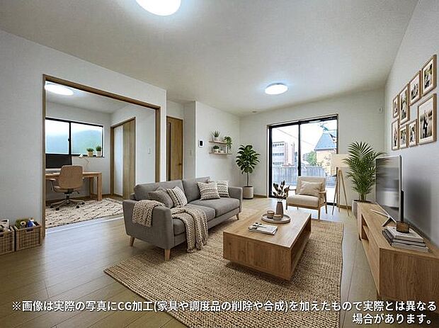 家族みんなが自然と集まり心地よい時間を分かち合う、明るく温もりに満ちた居心地のよい空間。