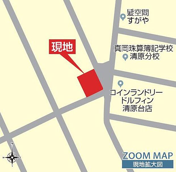 現地案内図・拡大図