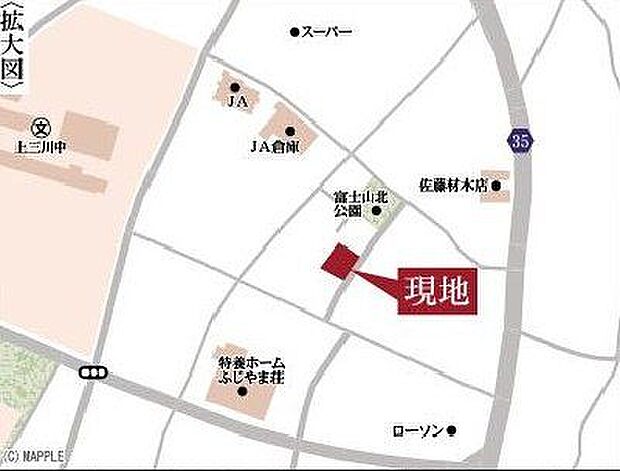 現地案内図・拡大