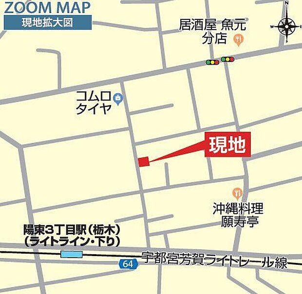 現地案内図・拡大図