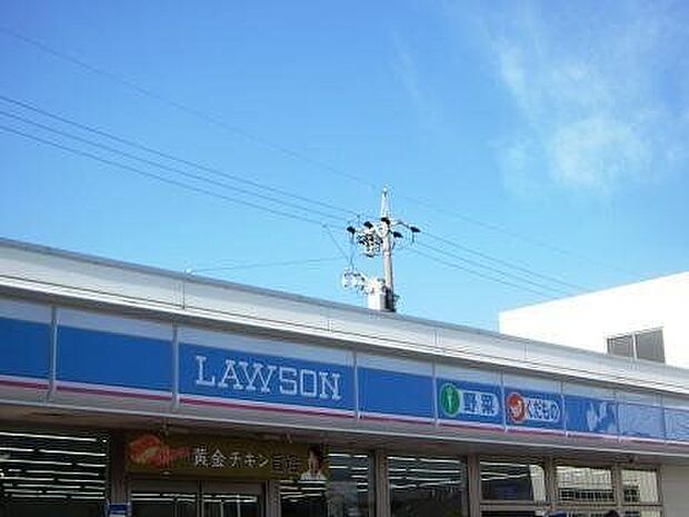 ローソン　岡崎鴨田町店駐車場は広々と20台以上は停めることができます。 380m