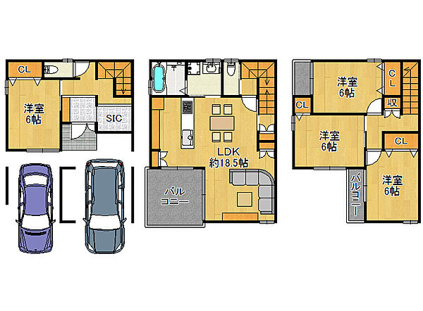建物プラン間取図