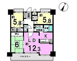間取図画像 3LDK