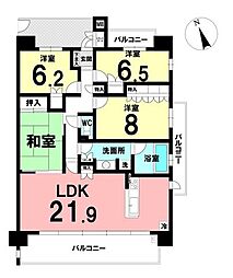 藤和シティホームズ戸崎元町 4LDKの間取図画像