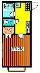 ロイヤルハイツ五番館 1Kの間取図画像