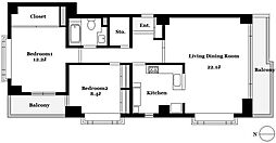 間取図画像 2LDK
