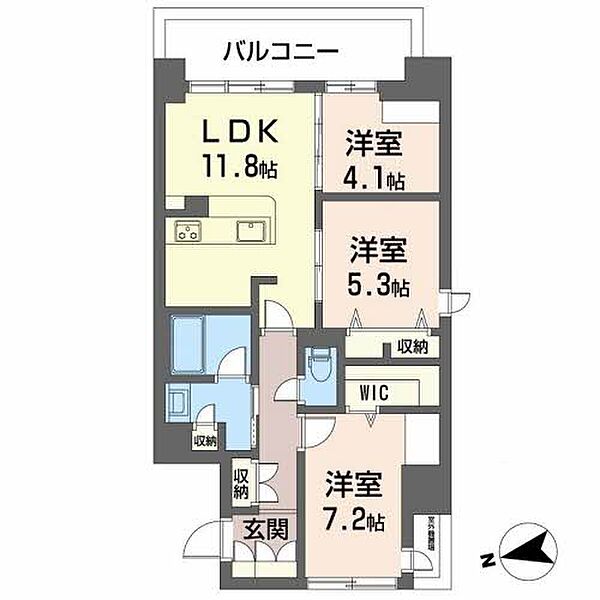 同じ建物の物件間取り写真 - ID:228049242094