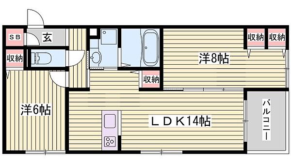 同じ建物の物件間取り写真 - ID:228049285389