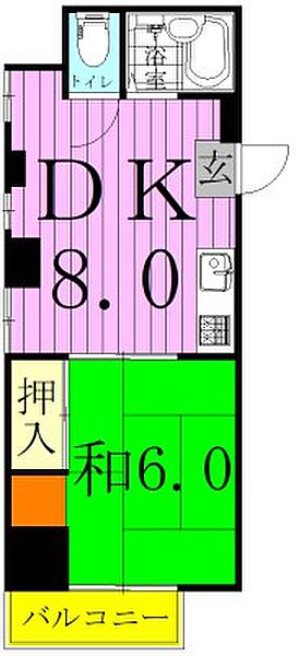 ドフィーヌときわ平1 103｜千葉県松戸市常盤平７丁目(賃貸マンション1DK・1階・43.80㎡)の写真 その2