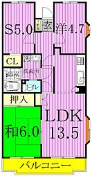 ユイト・SVP 3階3LDKの間取り