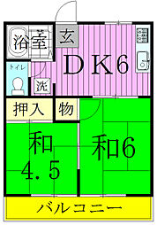アローハイツB棟 2階/202