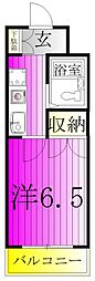 リーブル北小金 1Kの間取図画像