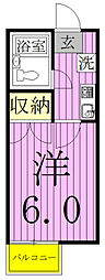 ジュネパレスコア 1Kの間取図画像