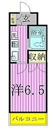 リーブル北小金 1Kの間取図画像
