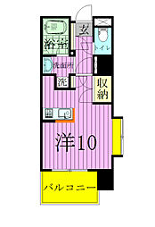 アーク松戸レジデンス ワンルームの間取図画像