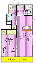 ソレイユ D 1階