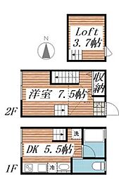 ティロ・フィナーレ 1DKの間取図画像