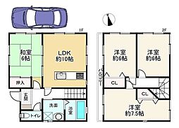 大東市寺川3丁目中古戸建 4LDKの間取り