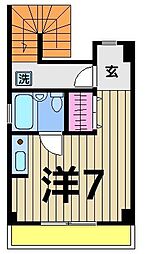 松木ビル ワンルームの間取図画像
