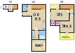 親水公園BASE 2DKの間取図画像
