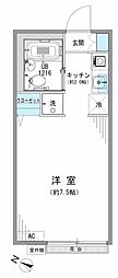 ユーコート東村山 1Kの間取図画像
