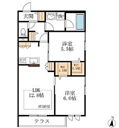 間取図画像 2LDK