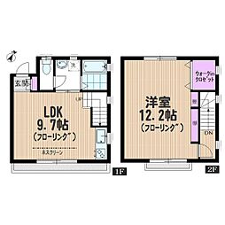 ガーデンヒルズ 1LDKの間取図画像