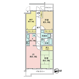 間取図画像 2SLDK