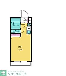 ホワイトハイツ ワンルームの間取図画像