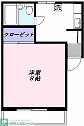 リバーサイド柿生 1DKの間取図画像