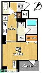 Rosso Corsa -ロッソ コルサ- 1Kの間取図画像